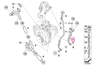 11427809738 Conducta ulei - BMW
