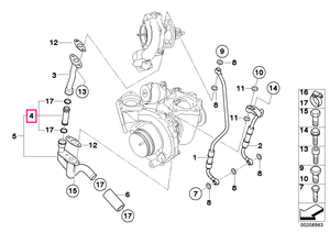 11428510425 Connection pipe - BMW