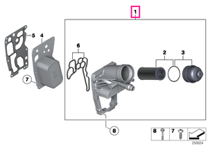 11428512283 Set complet filtru ulei - BMW Seria 1 F20 F21, Seria 2 F22, Seria 3 E90 E91 E92 E93 F30 F31 F34, Seria 4 F32