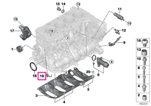 11428576334 Oil Spraying Nozzle - BMW - Mini