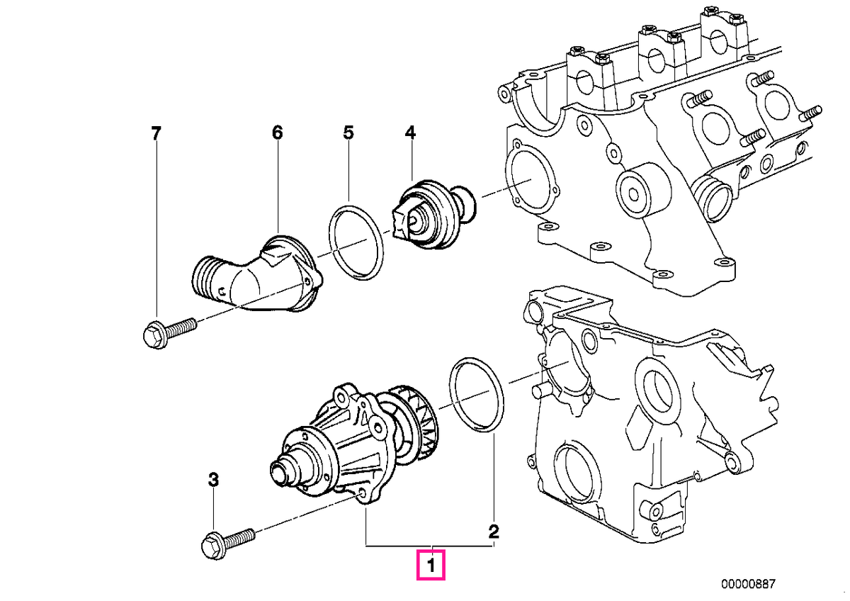 11510032679 Pompa sistem racire - BMW