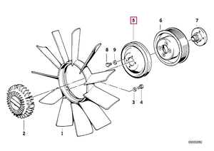 11511315202 Pulley 102MM - BMW