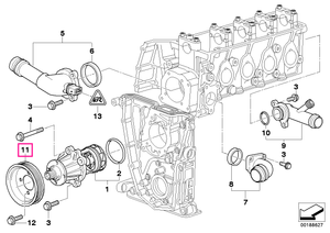 11511437719 Pulley D=108MM - BMW