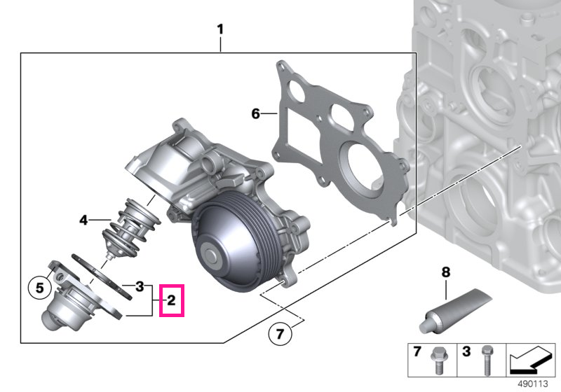 11518577895 Carcasa termostat lichid racire - BMW Seria 1 F20 F21, Seria 2 F22 F23, Seria 3 F30 F31 F34, Seria 4 F32 F33