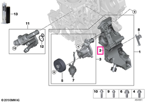 11518592239 Suport pompa racire - BMW