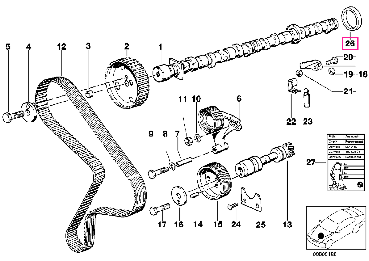 11661279954 Lagăr liso 54X46X10 - BMW