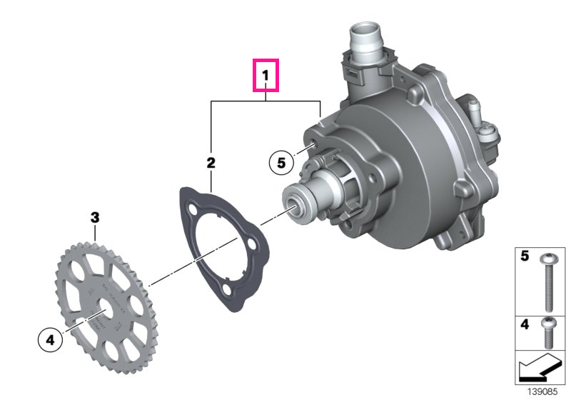 11667519458 Pompa vacuum - BMW