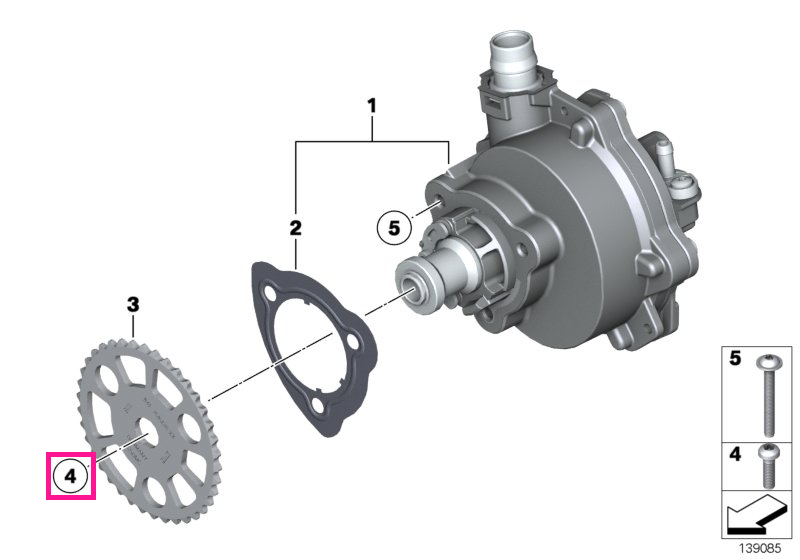 11667528325 Şurub ISA M10X30 - BMW