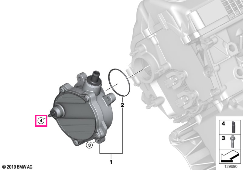 11667528505 Capac pompa vacuum 5,0MM - BMW