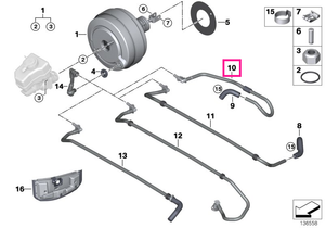 11667549506 Furtun vacuum - BMW