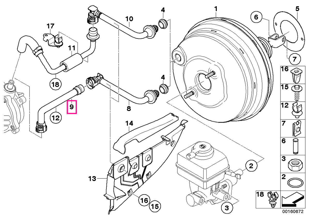 11667551590 Tub vacuum - BMW