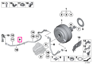 11667551621 Conductă vid - BMW