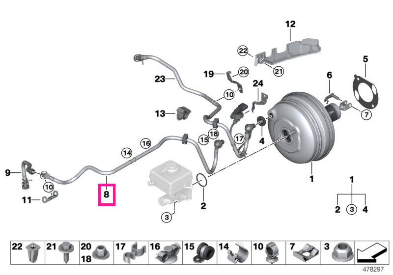 11667560242 Tub vacuum - BMW