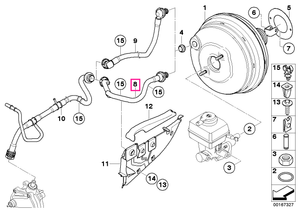 11667560244 Țeavă vid - BMW
