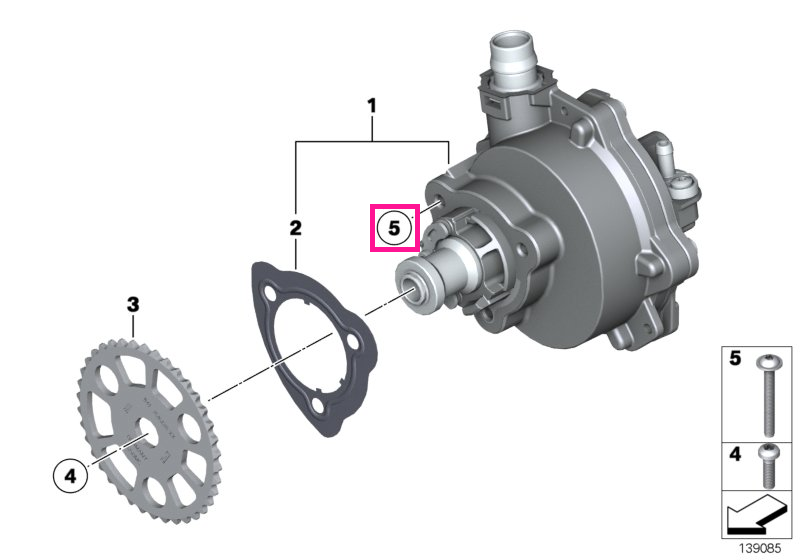 11667564953 Surub ISA M6X40 10.9 - BMW