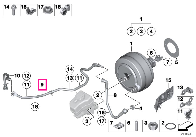 11667570497 Conductă vid - BMW