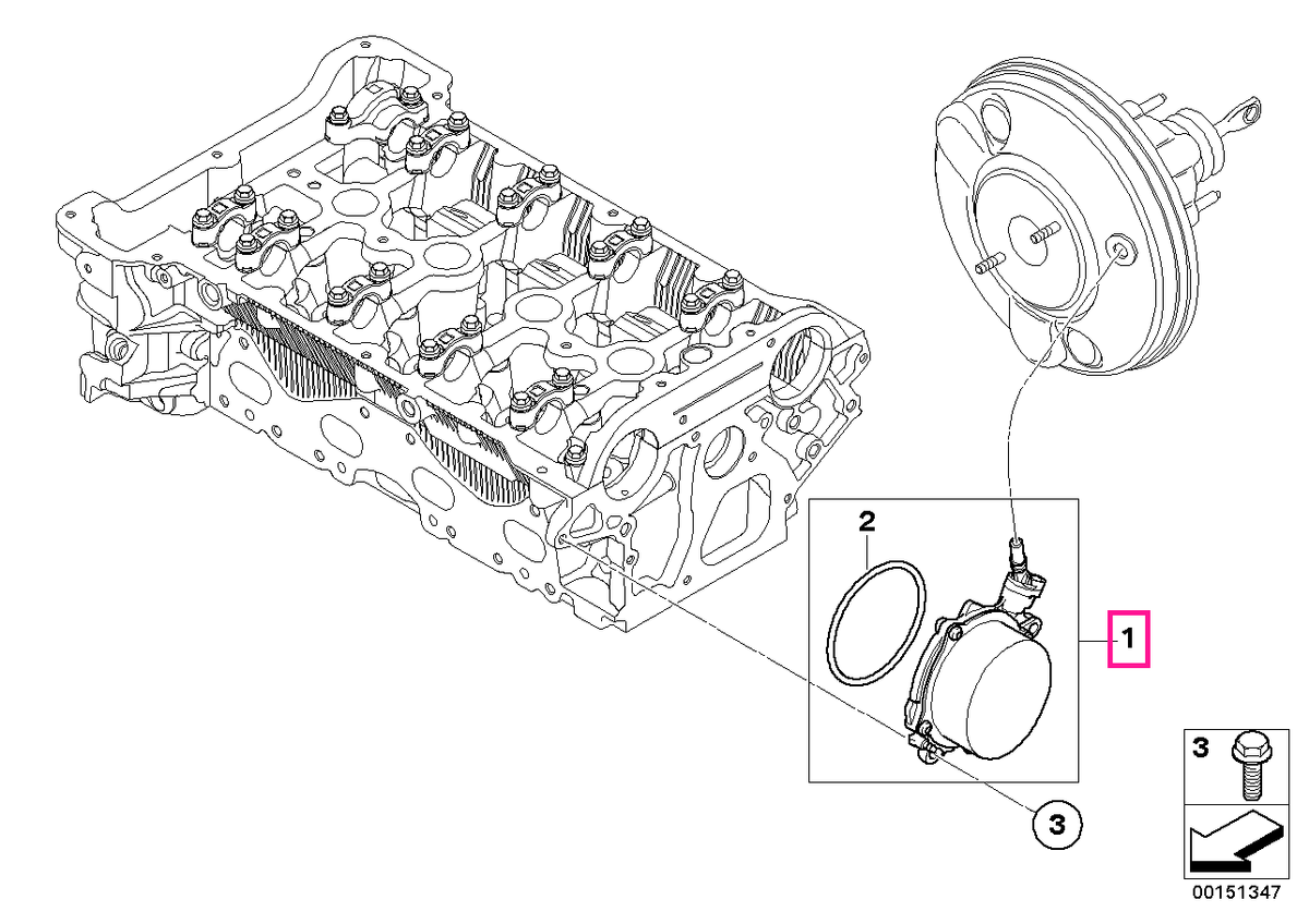11667570813 Pompă vid - BMW - Mini