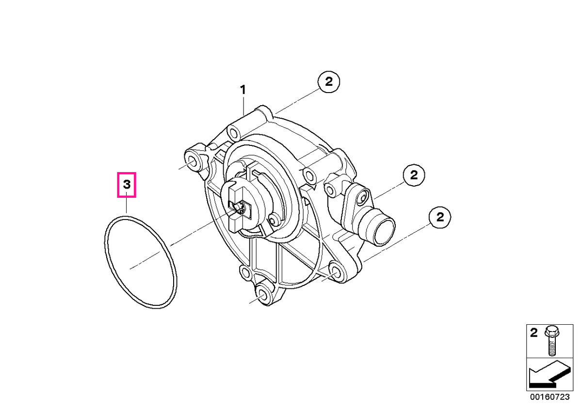 11667576823 Inel O 58,42X2,62 - BMW