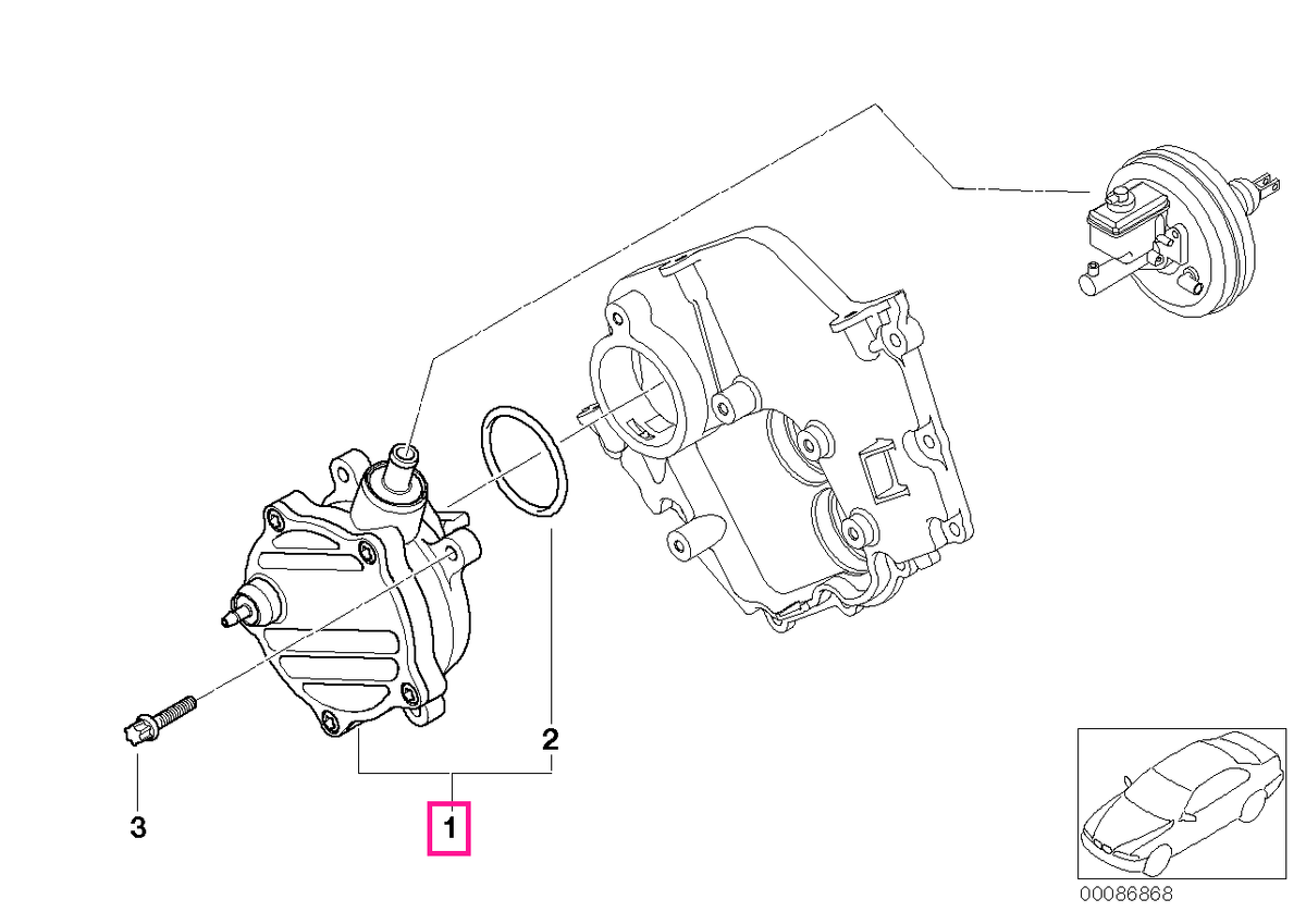 11667635657 Pompă vid - BMW