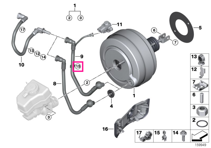 11667786494 Clemă furtun - BMW