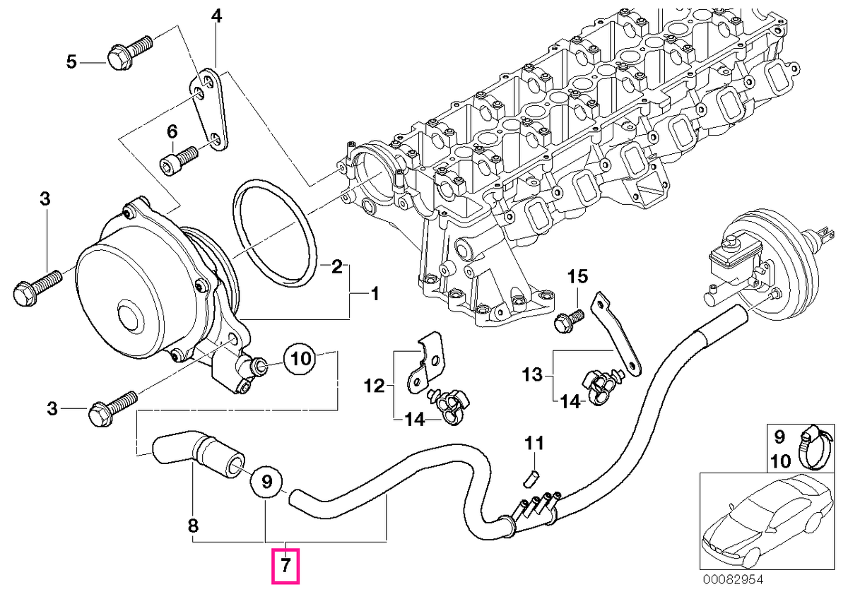 11667787041 Conducta vacuum - BMW