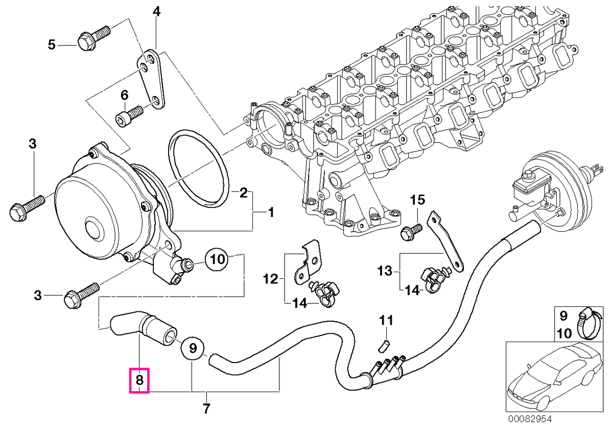 11667787080 Furtun - BMW