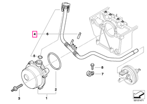 11667789625 Conductă vid - BMW
