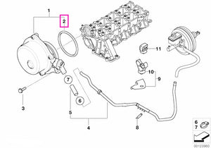 11667794767 Garnitura pompa vacuum - BMW Seria 1 E87, Seria 3 E36 E46 E90 E91 E92 E93, Seria 5 E34 E39E60 E61, Seria 6 E