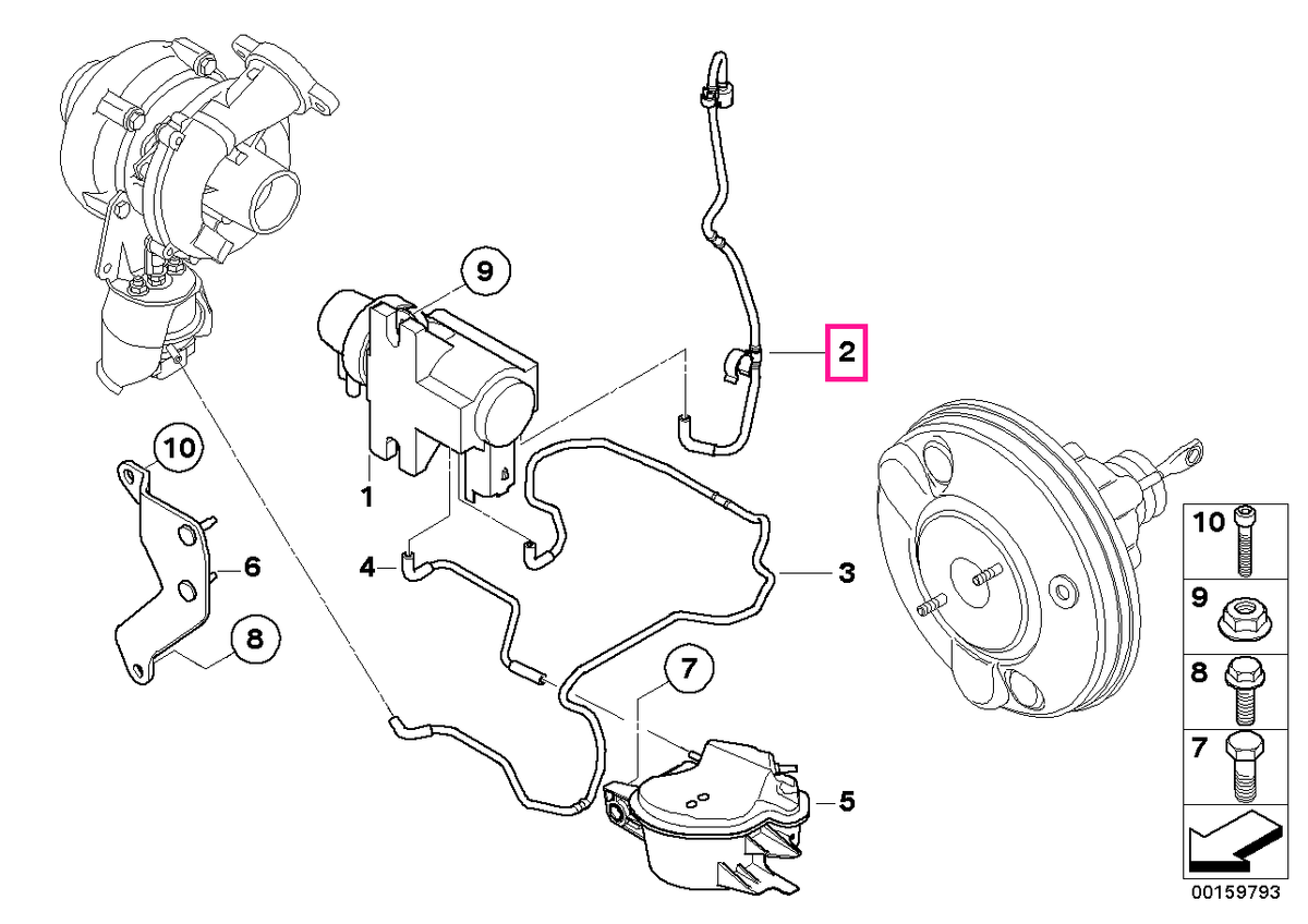 11667798134 Furtun aerisire - BMW - Mini
