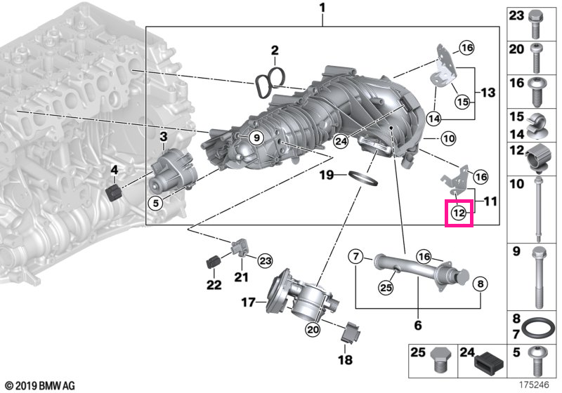 11667805284 Colier cablu - BMW