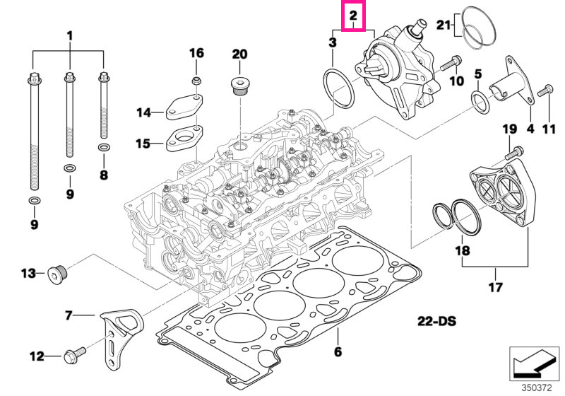 11668482284 Vacuum pump - BMW