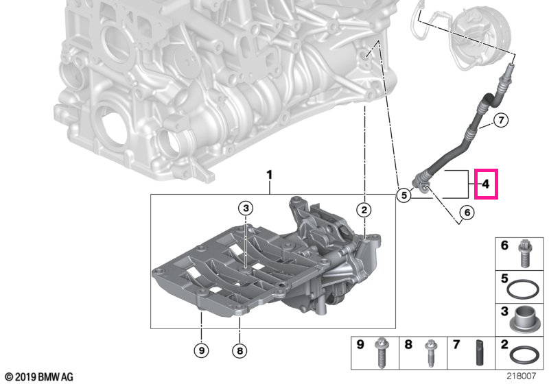 11668510586 Vacuum pipe - BMW