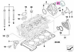 11668626471 Set garnituri etansare, pompa vacuum - BMW Seria 1 E81 E82 E87 E88, Seria 3 E46 E90 E91 E92 E93, Seria 5 E60