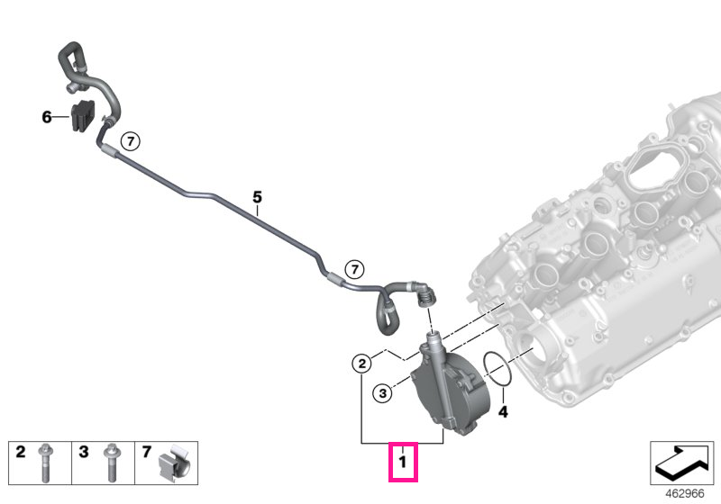 11668634120 Vacuum pump - BMW