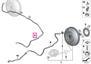11668654730 Țeavă vid - BMW