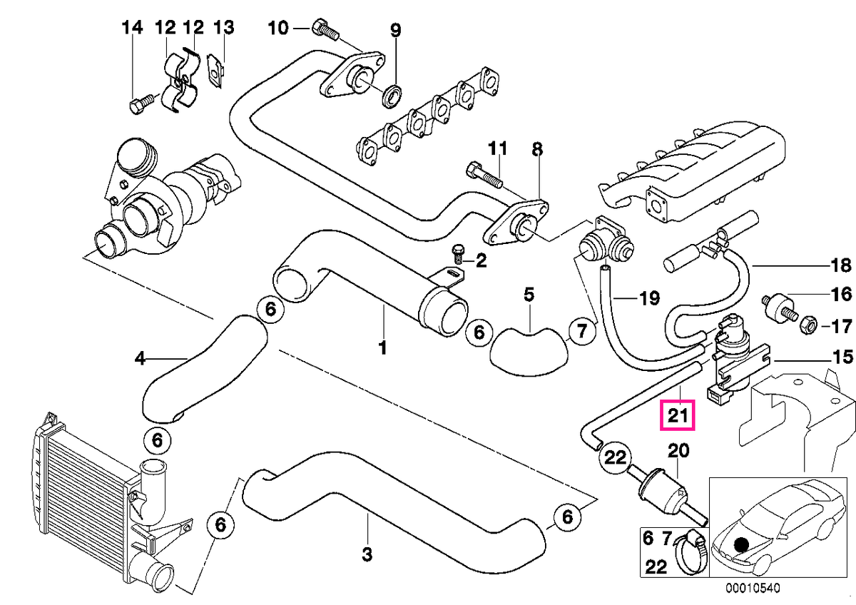 11742247371 Cot de țeavă - BMW