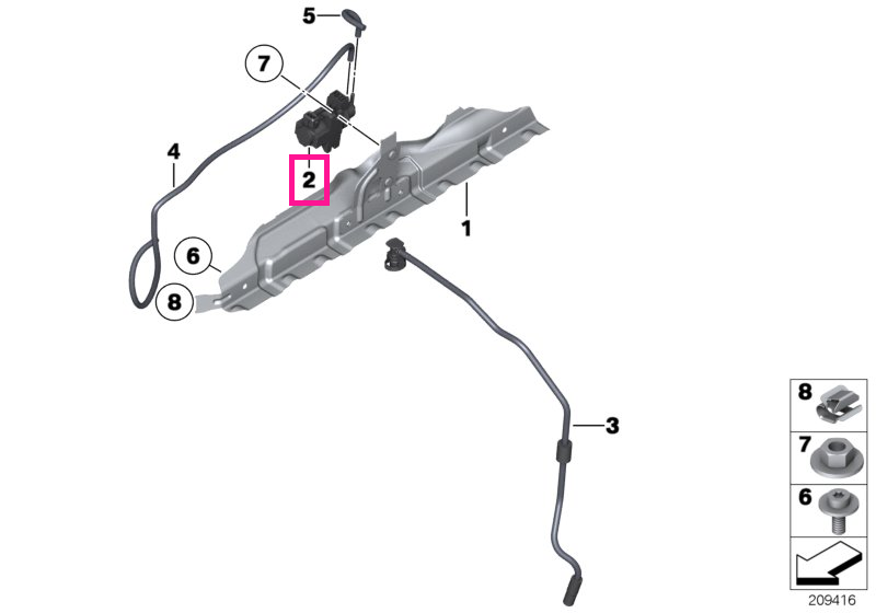 11747649407 Pressure converter - BMW