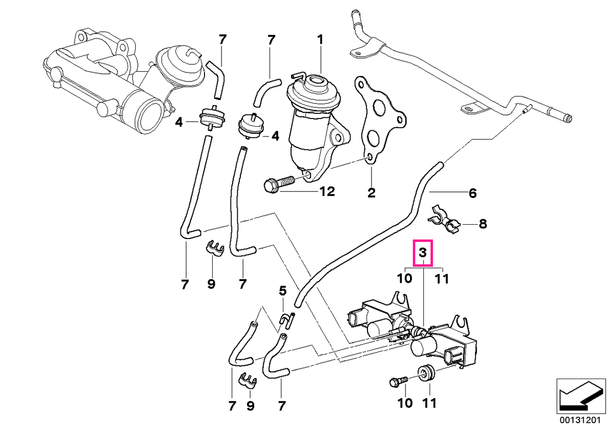 11747791097 Pressure converter - BMW - Mini