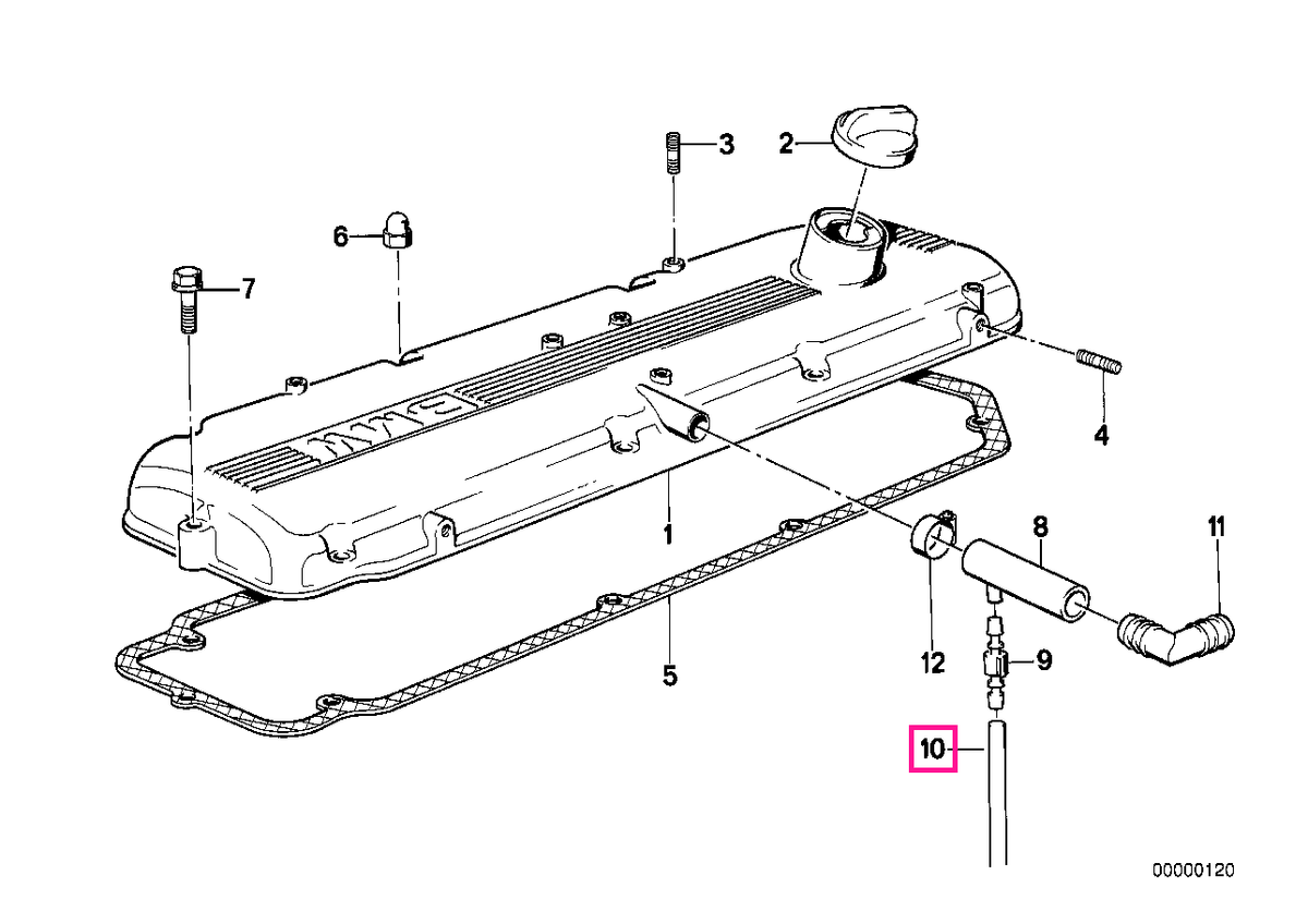 11747797177 Furtun 3,3X1,8 - BMW