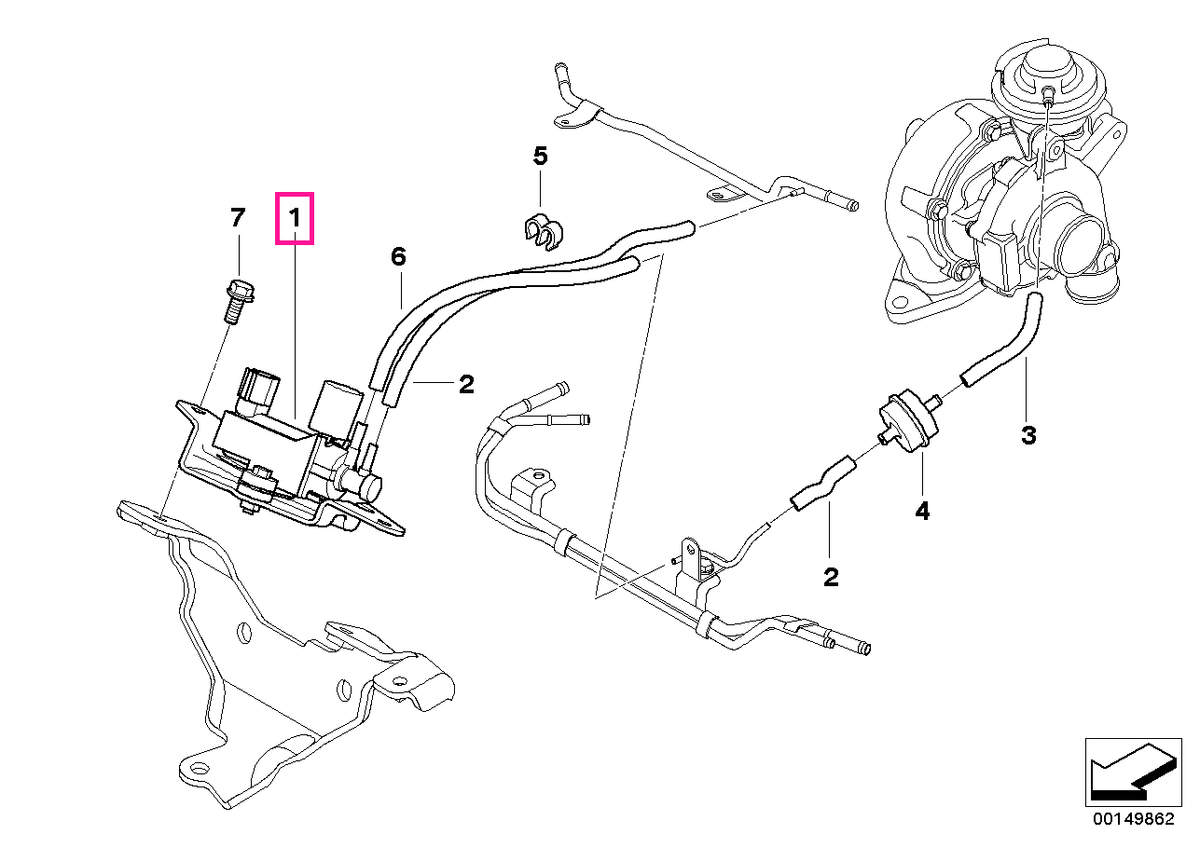 11747799440 Pressure converter - BMW - Mini