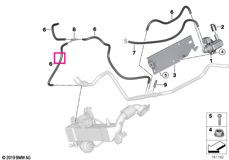 11748510287 Suport cu montură elastică - BMW