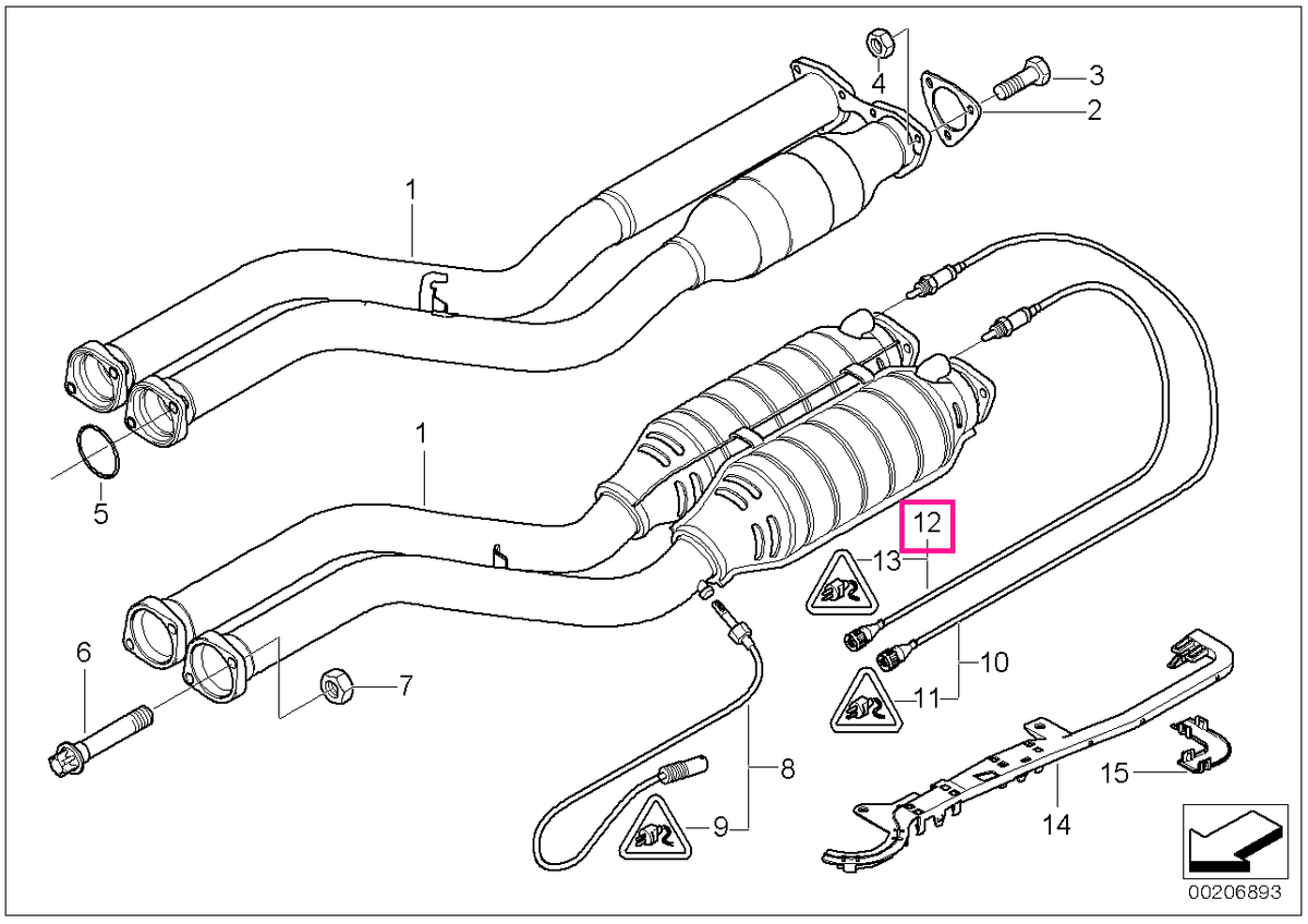 11787832035 Sonda lambda L=480MM - BMW