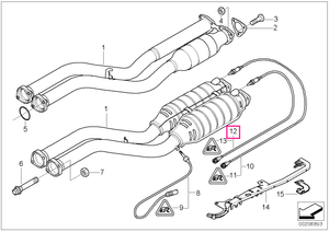 11787832035 Sonda lambda L=480MM - BMW