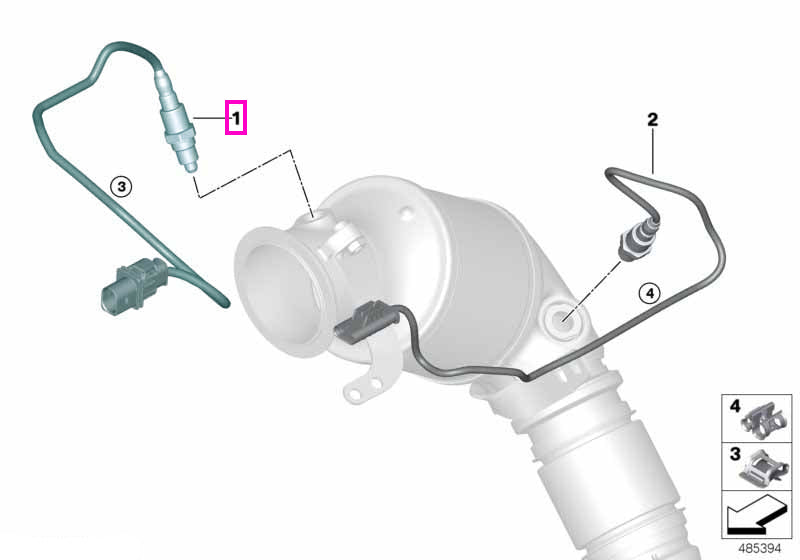 11788043677 Sonda Lambda / Senzor oxigen - BMW Seria 5 F90 M5, Seria 8 F91 F92 F93 M8 - tip motor S63M