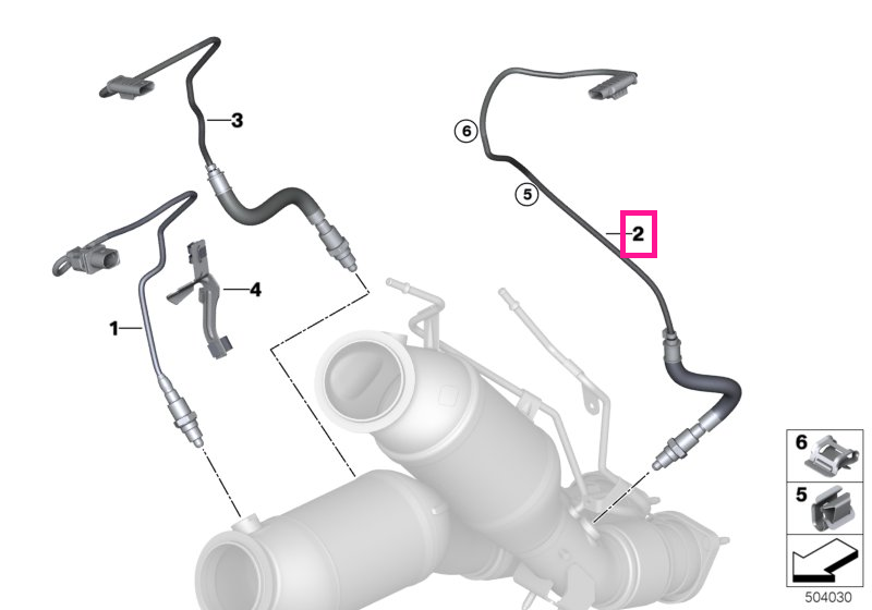 11788058648 Senzor monitorizare lambda L=950MM - BMW