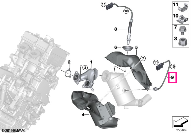 11788603903 Senzor oxigen - BMW