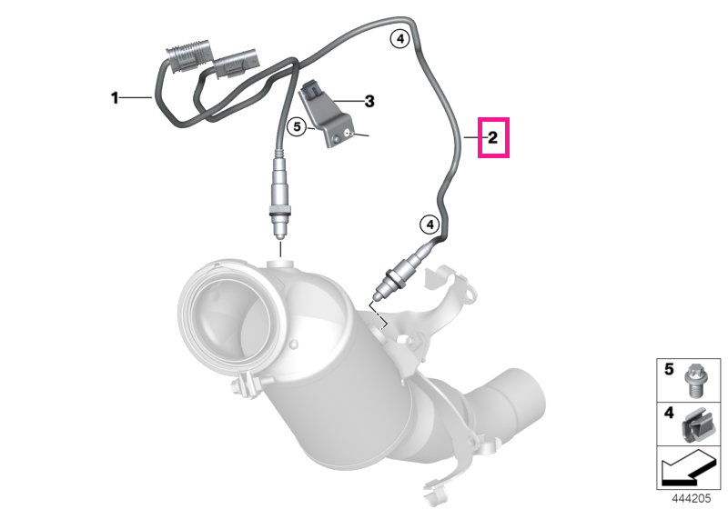 11788631049 Sonda Lambda / Senzor oxigen - BMW Seria 1 F20 F21, Seria 2 F22 F23, Seria 3 F30 F31 F34 F35 G20, Seria 4 F3