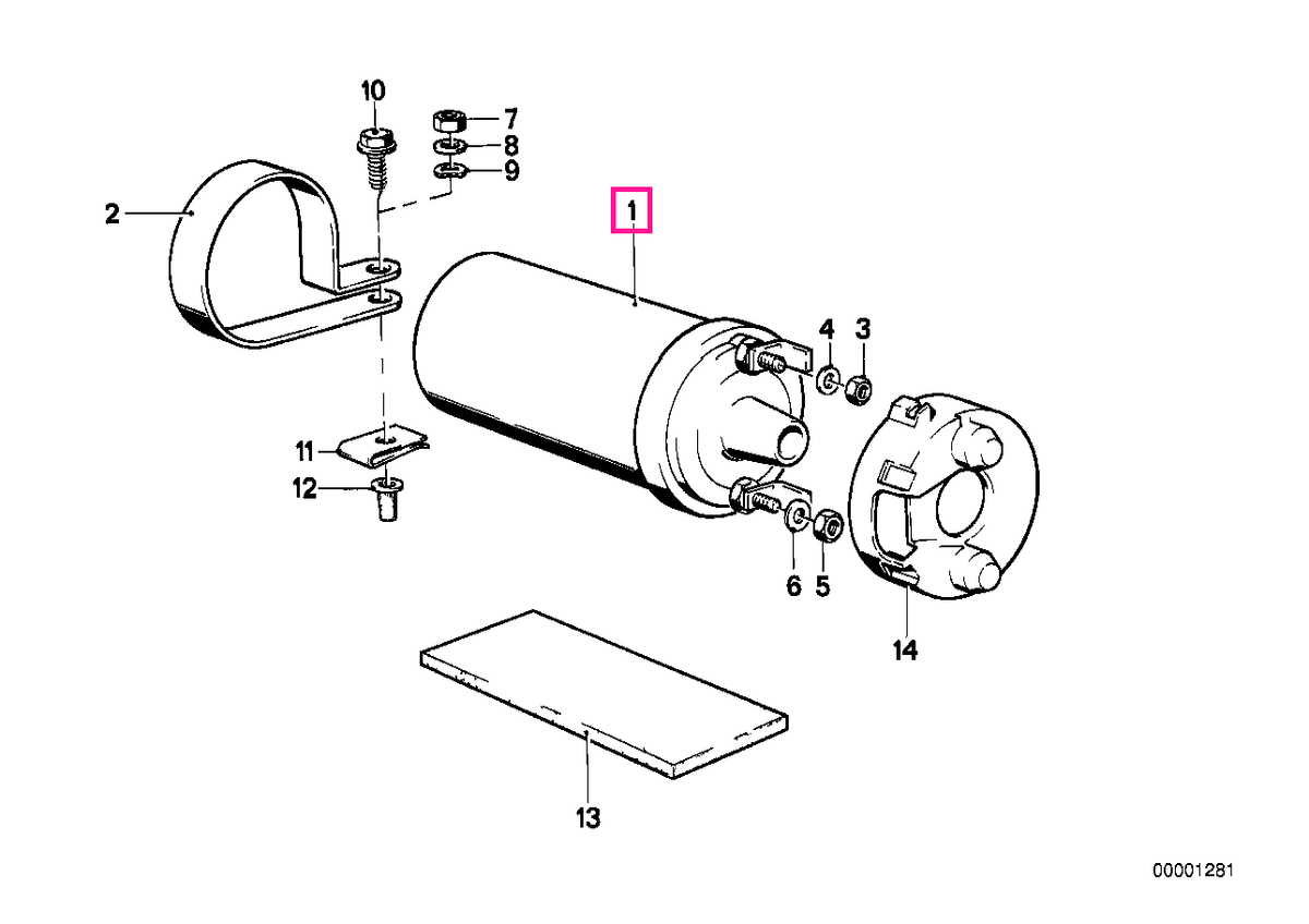 12131359637 Bobină aprindere 12 VOLT - BMW