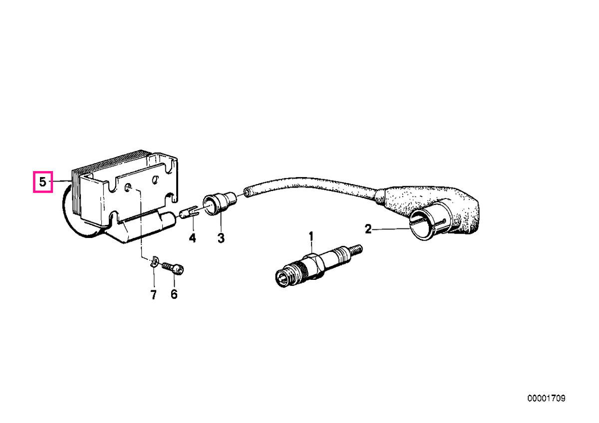 12131415073 Bobină aprindere S14+S42 ECU - BMW