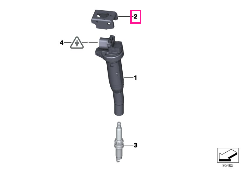 12131437986 Mecanism blocare - BMW